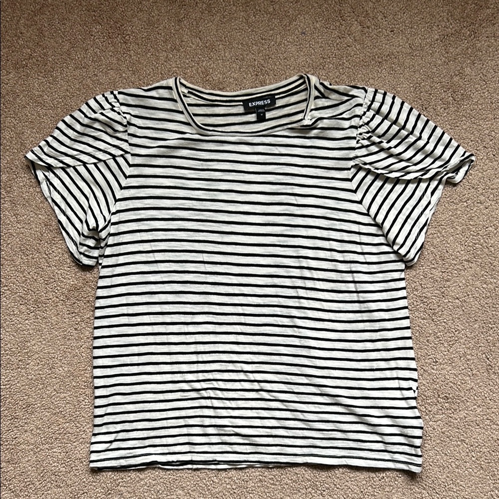 Express Striped Short Sleeve Tee